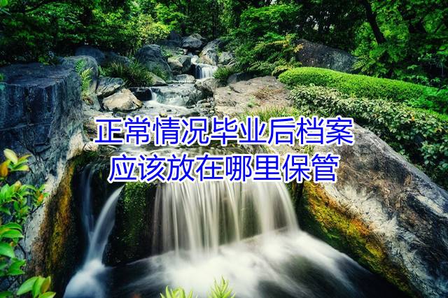 正常情况毕业后档案应该放在哪里保管