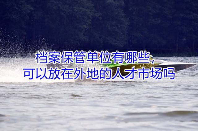 档案保管单位有哪些，可以放在外地的人才市场吗