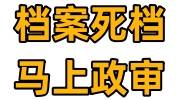 档案死档马上政审，死档激活的补救办法来了