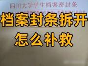 档案封条拆开怎么补救可原单位不愿意承认，麻烦吗