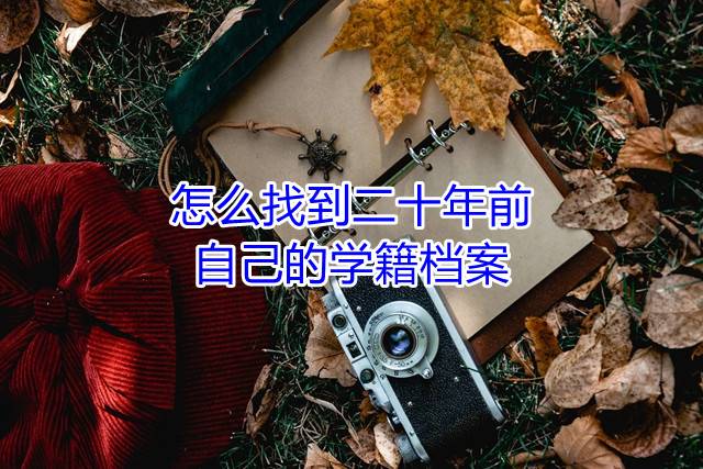 怎么找到二十年前自己的学籍档案