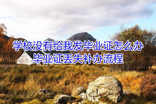 学校没有给我发毕业证怎么办，毕业证丢失补办流程