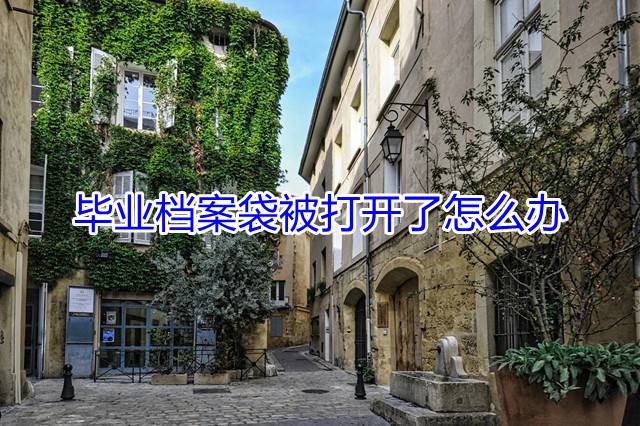 毕业档案袋被打开了怎么办