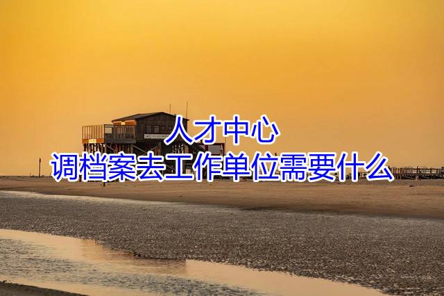 人才中心调档案去工作单位需要什么