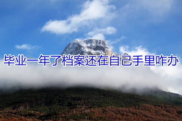 毕业一年了档案还在自己手里咋办