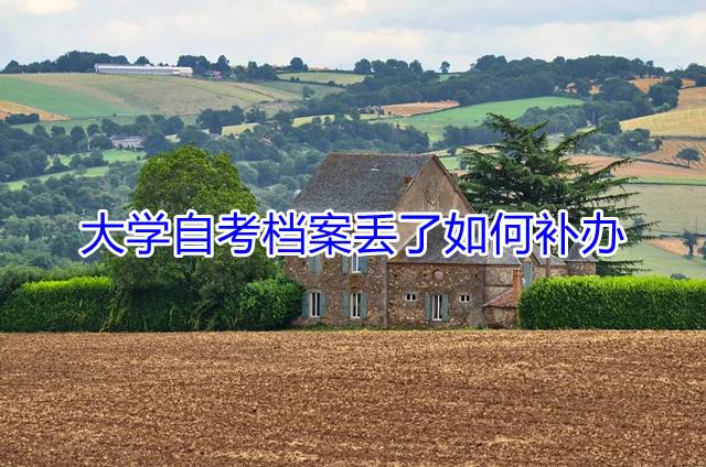 大学自考档案丢了如何补办