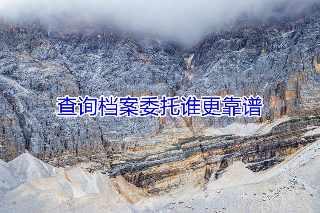 查询档案委托谁更靠谱