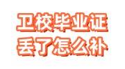 卫校毕业证丢了怎么补，网上怎么查询