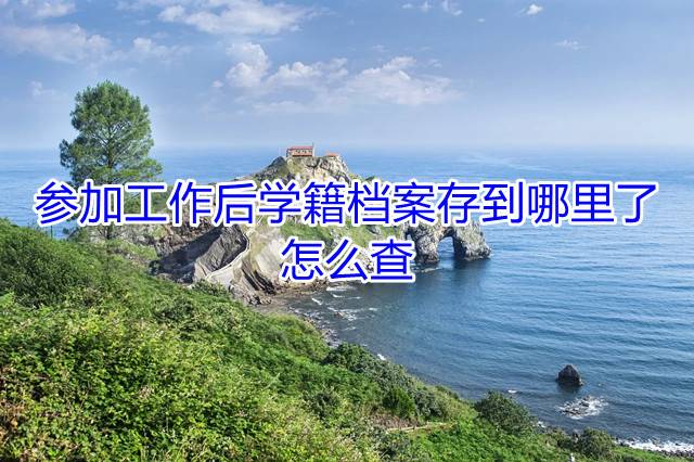 参加工作后学籍档案存到哪里了，怎么查