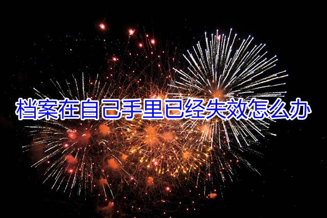 档案在自己手里已经失效怎么办