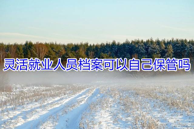 灵活就业人员档案可以自己保管吗