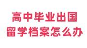高中毕业出国留学档案怎么办，可以放家里自己保管吗