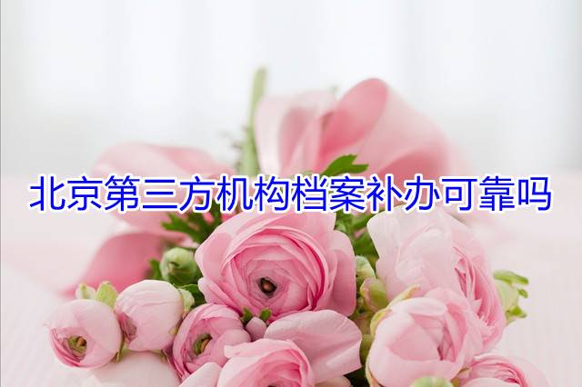 北京第三方机构档案补办可靠吗