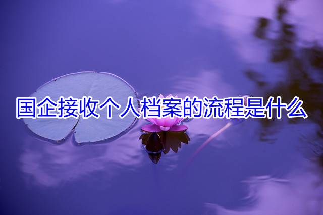 国企接收个人档案的流程是什么