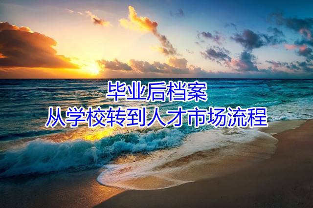 毕业后档案从学校转到人才市场流程