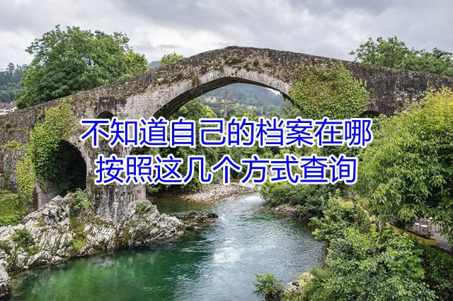 不知道自己的档案在哪，按照这几个方式查询