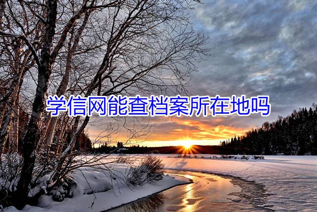 学信网能查档案所在地吗