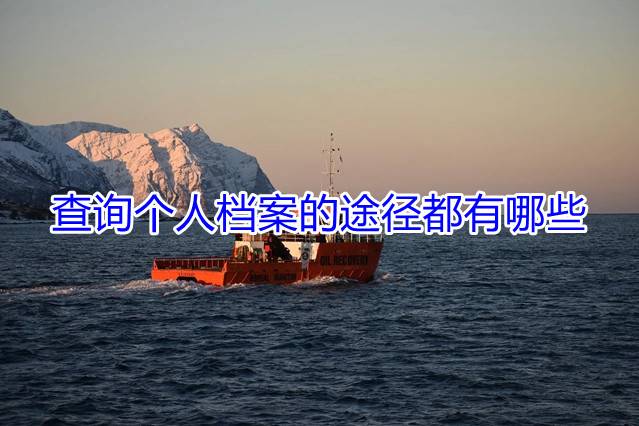 查询个人档案的途径都有哪些