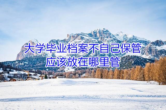大学毕业档案不自己保管，应该放在哪里管