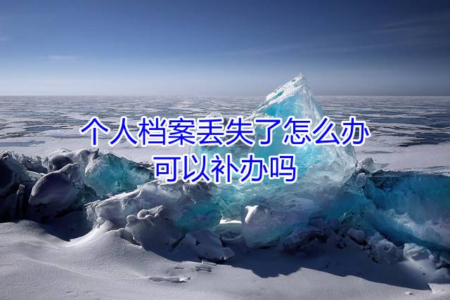个人档案丢失了怎么办，可以补办吗