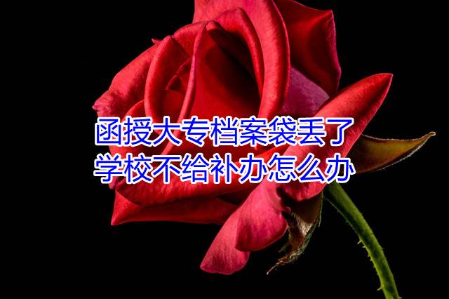 函授大专档案袋丢了学校不给补办怎么办