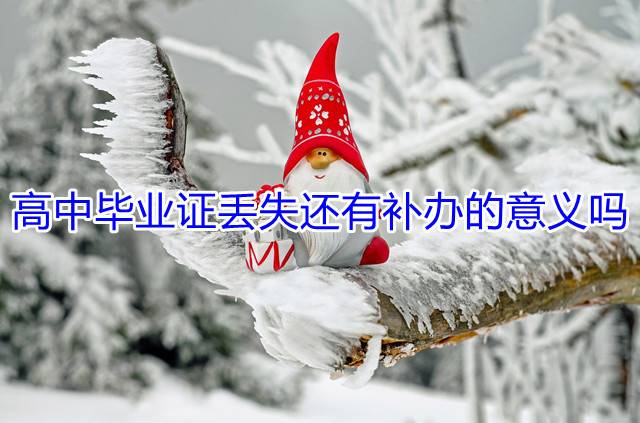 高中毕业证丢失还有补办的意义吗