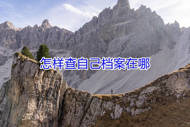 怎样查自己档案在哪