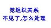 党组织关系不见了可以补吗，该怎么处理