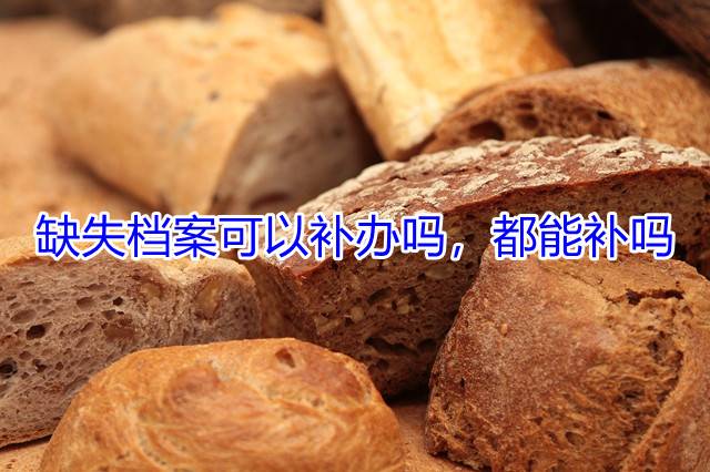 缺失档案可以补办吗，都能补吗