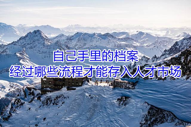 自己手里的档案经过哪些流程才能存入人才市场
