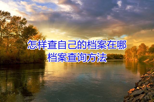 怎样查自己的档案在哪，档案查询方法