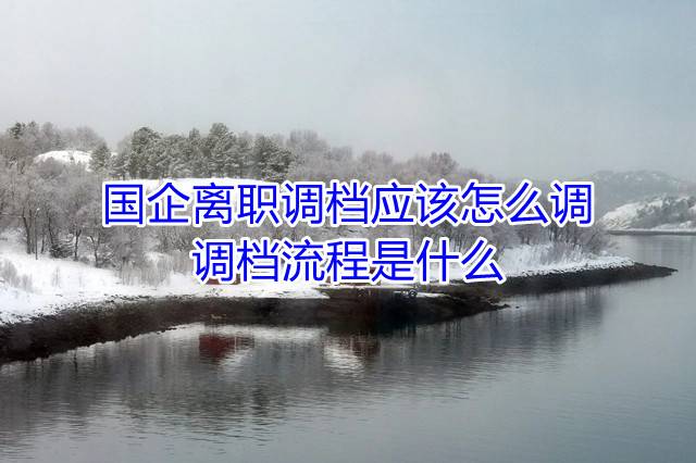 国企离职调档应该怎么调，调档流程是什么
