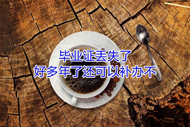 毕业证丢失了好多年了还可以补办不