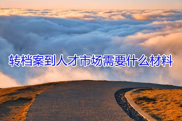 转档案到人才市场需要什么材料