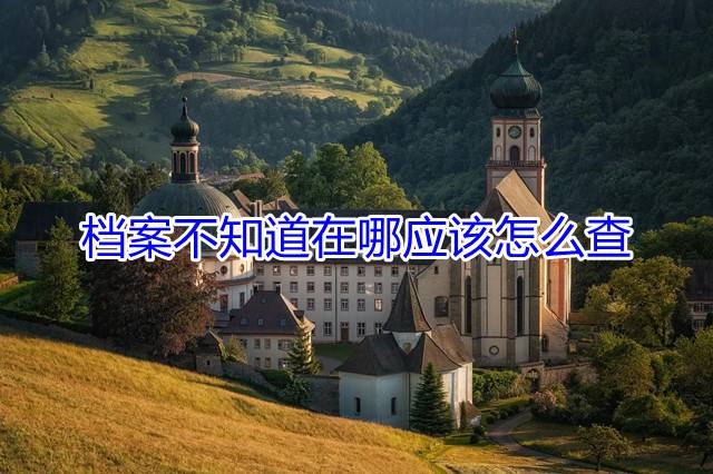 档案不知道在哪应该怎么查