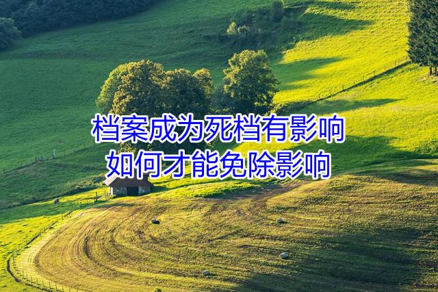 档案成为死档有影响，如何才能免除影响