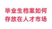 毕业生档案如何存放在人才市场，毕业学校给到自己手里了
