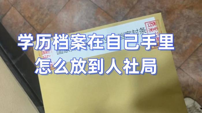学历档案在自己手里怎么放到人社局