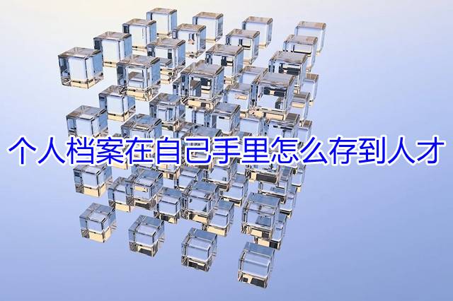 个人档案在自己手里怎么存到人才