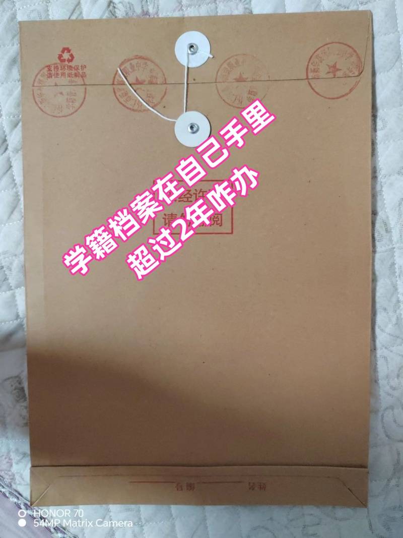 学籍档案在自己手里超过2年咋办，不同情况存档补救措施