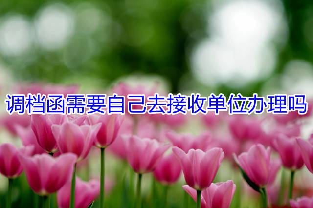 调档函需要自己去接收单位办理吗