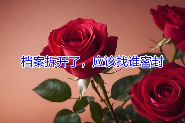 档案拆开了，应该找谁密封