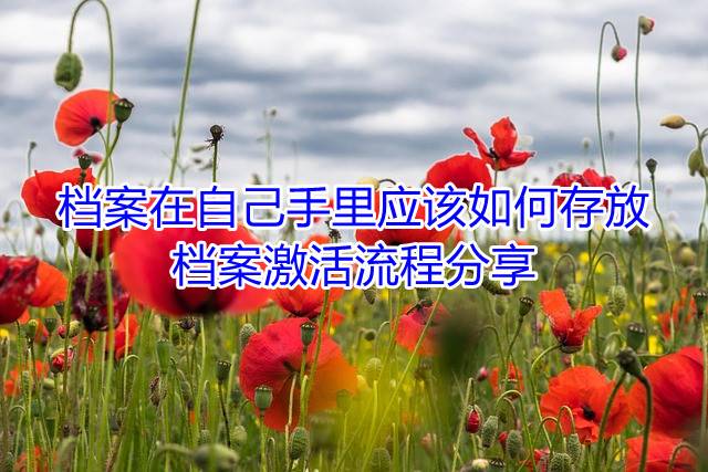 档案在自己手里应该如何存放，档案激活流程分享