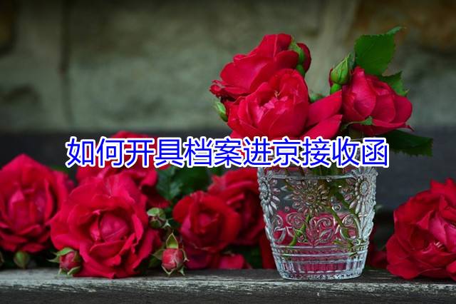 如何开具档案进京接收函