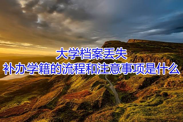 大学档案丢失补办学籍的流程和注意事项是什么