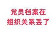 党员档案在组织关系丢了怎么办，凭党员档案可以恢复吗