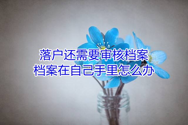 落户还需要审核档案，档案在自己手里怎么办