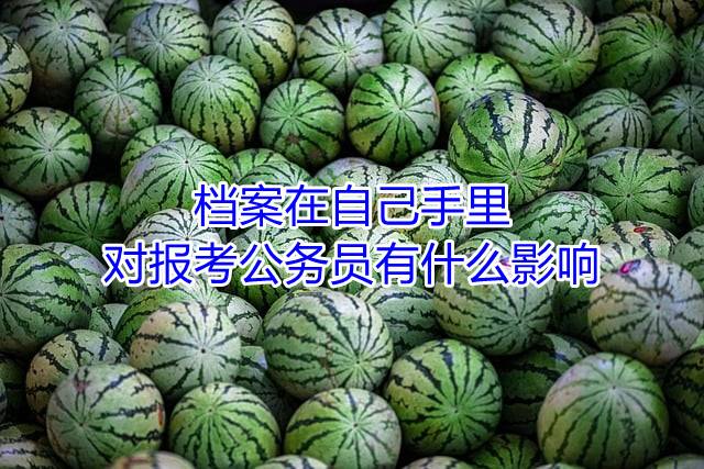 档案在自己手里对报考公务员有什么影响