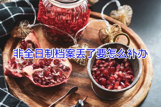 非全日制档案丢了要怎么补办