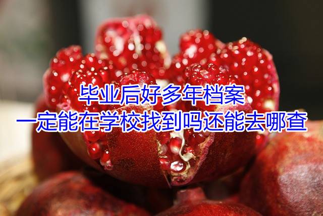 毕业后好多年档案一定能在学校找到吗，还能去哪查